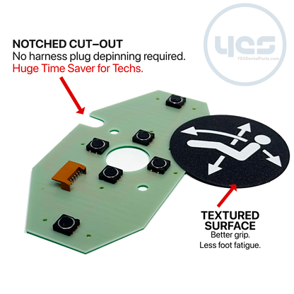BELMONT Bel-20  DENTAL CHAIR FOOT CONTROL PCB