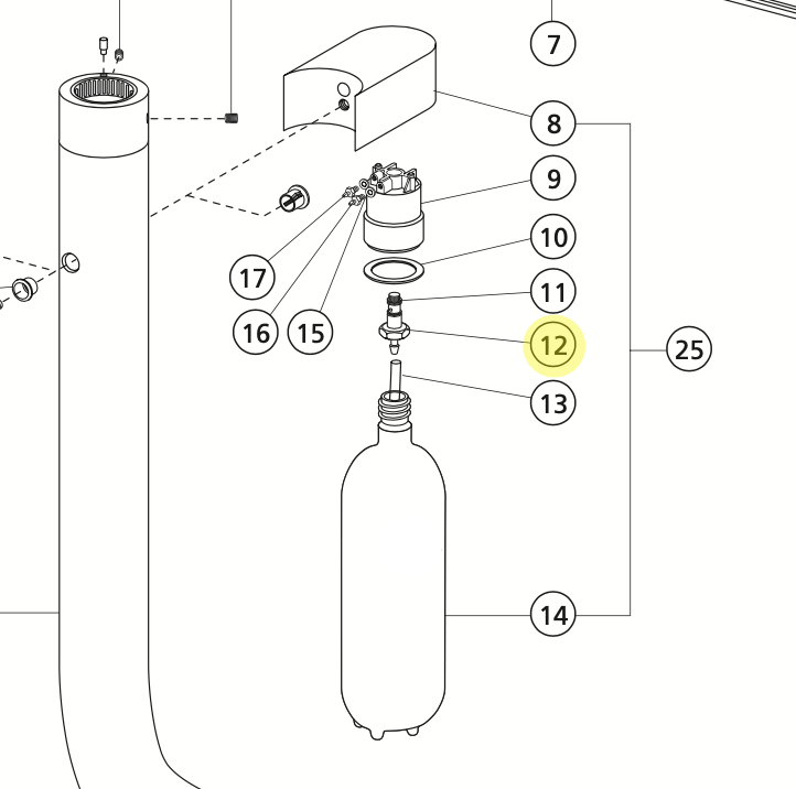 Adec Cascade Water Bottle Stud